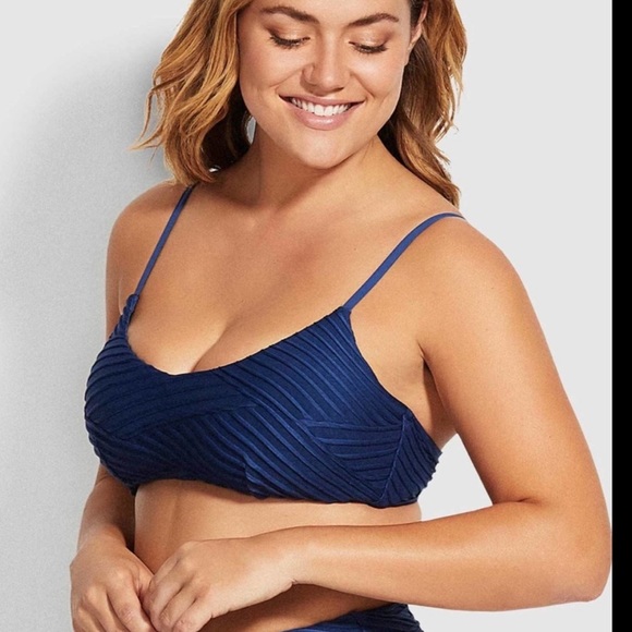 Seafolly Other - Seafolly | NWT | Bikini Top| Freshwater Blue Opal | Size 10